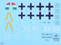 HAD 72178 Decal Focke Wulf Fw 190 F-8 (2x camo) 1/72