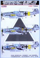 Kora Model KORCSD7284 Bf 109E-1/B w/ SD 2 Butterfly bombs & rack 1/72