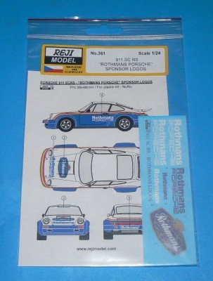Reji Model 361 Porsche 911 SCRS 'Rothmans Sponsor Logos' 1/24