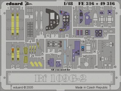 Eduard 49316 Bf 109G-2 HAS