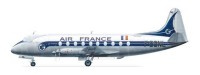 F-rsin Plastic FRP4058 Vickers Viscount 700 - Air France (silk-screened decals) 1/144