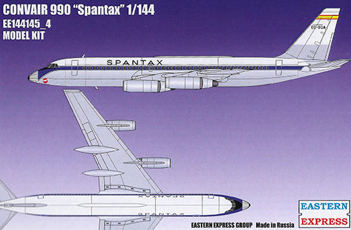 Восточный экспресс 144145-4 Авиалайнер CV990 SPANTAX 1/144