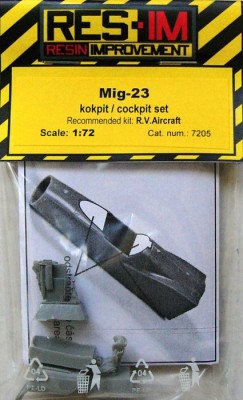 RES-IM RESIM7205 1/72 MiG-23 Cockpit set (for RV AIRCRAFT)