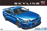 Aoshima 058589 Nissan BNR34 Skyline GT-R V-specII `02 1/24