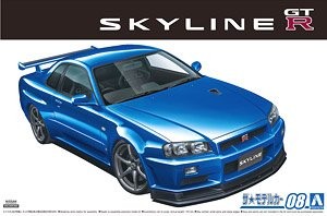 Aoshima 058589 Nissan BNR34 Skyline GT-R V-specII `02 1/24