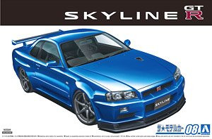 Aoshima 058589 Nissan BNR34 Skyline GT-R V-specII `02 1/24