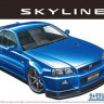 Aoshima 058589 Nissan BNR34 Skyline GT-R V-specII `02 1/24