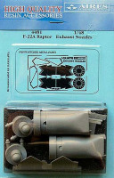 Aires 4481 F/A-22 Raptor exhaust nozzles - closed 1/48