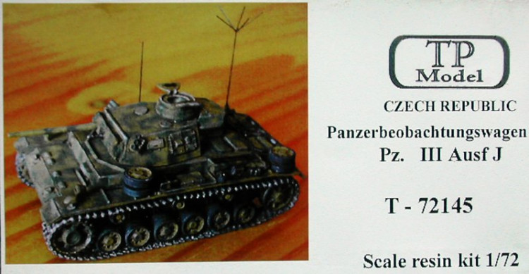TP Model T-72145 Panzerobeobachtungswagen Panzer III Ausf. J 1/72