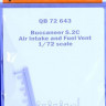 QuickBoost QB72643 Buccaneer S.2C air intake&fuel vent (AIRFIX) 1/72