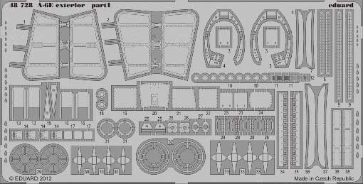 Eduard 48728 1/48 Фототравление A-6E exterior