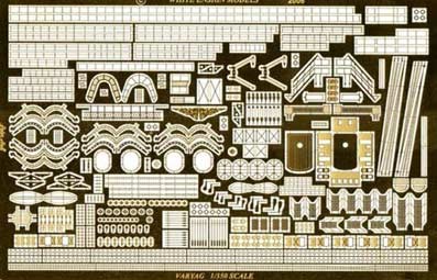 White Ensign Models PE 35087 VARYAG Pre-Dreadnought Armoured Cruiser for Zvesda kit 1/350