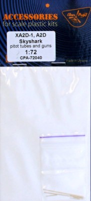 Clear Prop CPA72040 XA2D-1, A2D Skyshark pitot tubes &amp; guns 1/72
