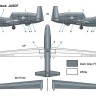 Miniwing Plastic MINI374 Northrop Grumman RQ-4B GLOBAL HAWK / JASDF 1/144