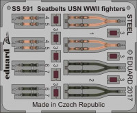 Eduard SS591 Seatbelts USN WWII fighters STEEL 1/72
