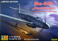 RS Model 92209 Me-509 'Nachtjager' German WWII Heavy Fighter 1/72