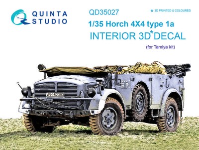 Quinta studio QD35027 Horch 4X4 type 1a (для модели Tamiya) 1/35