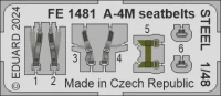Eduard FE1481 A-4M seatbelts STEEL (MAGIC F.) 1/48
