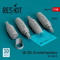 Reskit 48453 UB-32A-24 rocket launchers (4 pcs.) 1/48