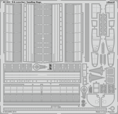 Eduard 32354 T-6 exterior/ landing flaps 1/32