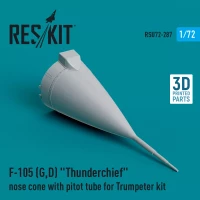 Reskit U72287 F-105 G,D Thunderchief nose cone w/ pitot t. 1/72
