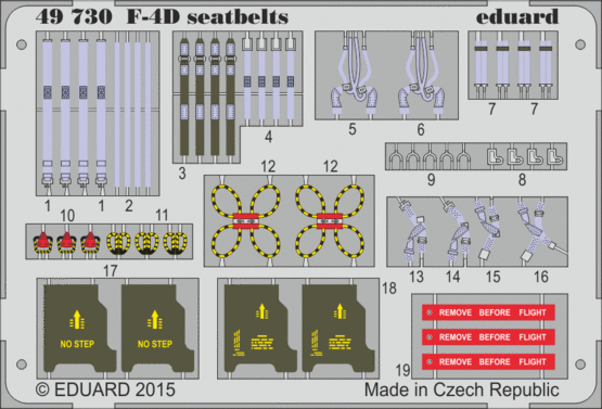 Eduard 49730 F-4D seatbelts 1/48