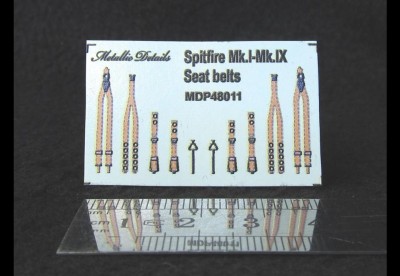 Metallic Details MDP48011 Supermarine Spitfire Mk.I-Mk.IX seat belts 1/48