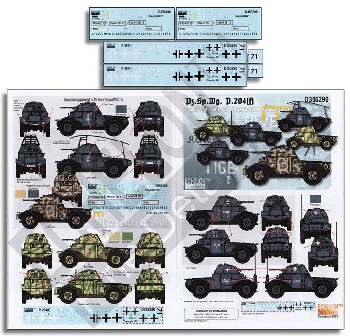 Echelon FD D356290 Pz.Sp.Wg. P.204(f) 1/35