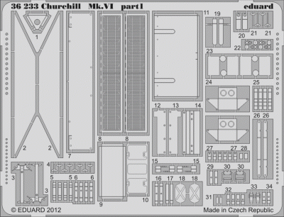Eduard 36233 Churchill Mk.VI 1/35