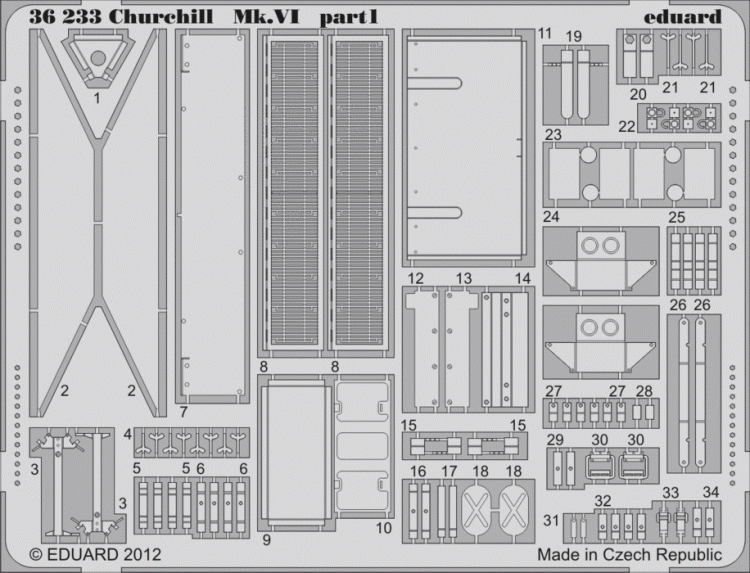 Eduard 36233 Churchill Mk.VI 1/35