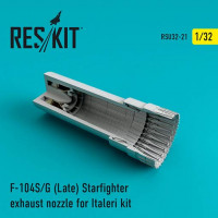 Reskit RSU32-0021 F-104 Starfighter S/G Late exh.nozzle (ITAL) 1/32