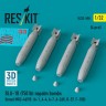 Reskit 32598 BLU-1B (750 lbs) napalm bombs MXU-469/B (4x) 1/32