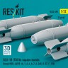 Reskit 32598 BLU-1B (750 lbs) napalm bombs MXU-469/B (4x) 1/32