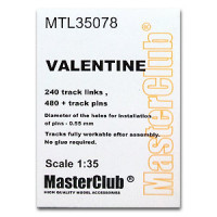 Master Club MTL-35078 Траки металл Valentine/Bishop 1/35