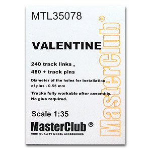 Master Club MTL-35078 Траки металл Valentine/Bishop 1/35