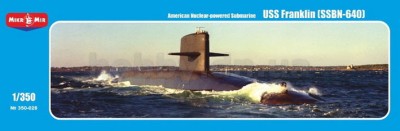 MikroMir 350-028 Американская АПЛ Franklin (SSBN-640) 1/350