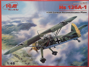ICM 48211 Hs-126А, германский самолет-разведчик 1/48