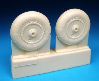 Barracuda Studios BCR32074 Messerschmitt Bf-109G-10, Bf-109K-4 and Heinkel He-162A-2 Salamander Mainwheels 1/32