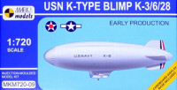 Mark 1 Models MKM-72009 USN K-Type Blimp K-3/6/28 Early Production 1/720