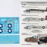 Foxbot Decals FBOT72041 North-American B-25G/J Mitchell (Late) "Pin-Up Nose Art and Stencils" Part # 7 (designed to be used with Airfix, Italeri, Hasegawa and Revel kits) 1/72