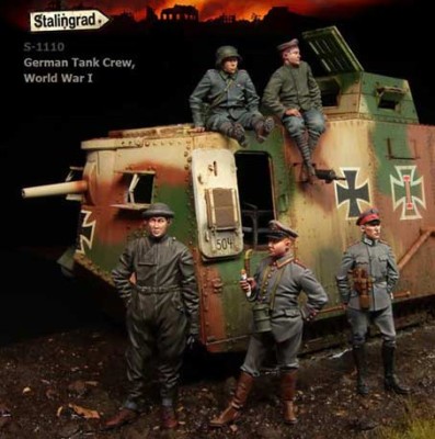 Stalingrad 1110 Немецкие танкисты, Первая мировая, 5 фигурок
