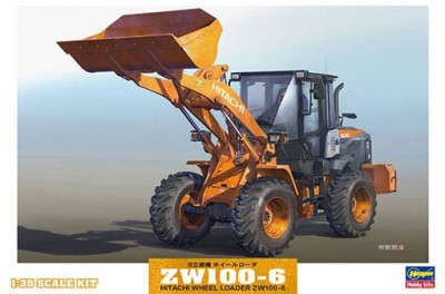 Hasegawa 66004 Фронтальный погрузчик WM04. HITACHI WHEEL LOADER ZW100-6 (HASEGAWA) 1/35