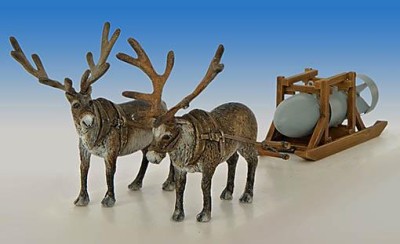 Plus model 4041 Reindeer-team with german bomb 1:48