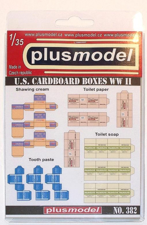 Plus model 382 U. S. Boxes WWII 1:35