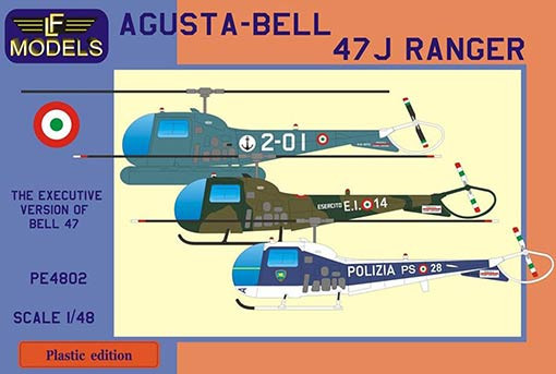 Lf Model P4802 Agusta-Bell 47J Ranger (3x Italian camo) 1/48