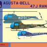 Lf Model P4802 Agusta-Bell 47J Ranger (3x Italian camo) 1/48