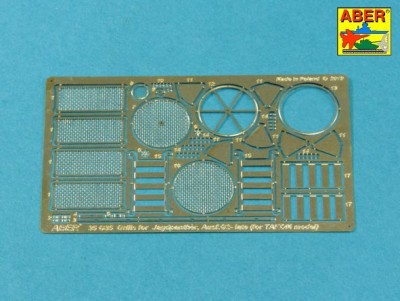 Aber 35G35 Grilles for Pz.Kpfw.V Ausf.G Panther &amp; Jagdpanther Ausf.G2 Late models (designed be used with Takom kits) 1/35