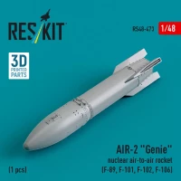 Reskit 48473 AIR-2 'Genie' nuclear air-to-air rocket (1x) 1/48