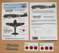 RISING DECALS RISACR031 1/72 Ta-Dan Bombs for Ki-44 (resin set&decal)
