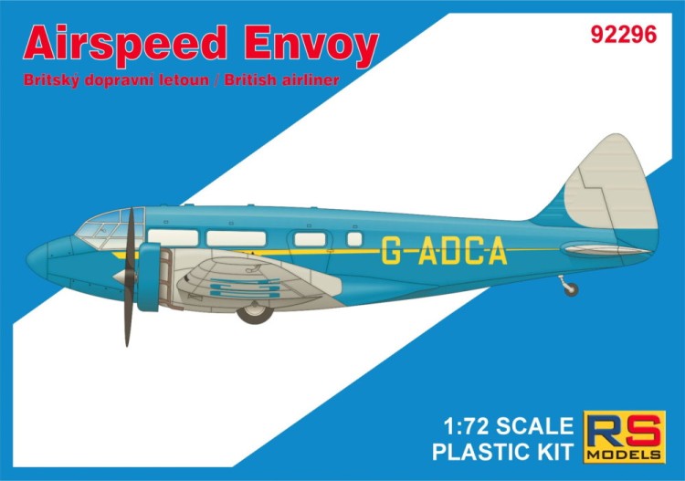 Rs Model 92296 Airspeed Envoy Lynx engine (4x camo) 1/72